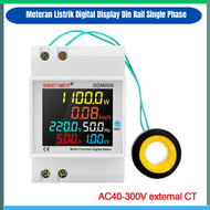 COD Aideepen Meteran Listrik Digital Display Din Rail Single Phase 300V kilometer kontrakan kosan