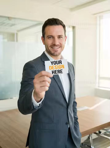 Personalized Business Cards 300gsm Matte Water-Resistant Paper Front Back Printing Logo Text QR Phot