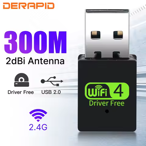 USB WiFi Adapter N300 RTL8192FM Chipset Mini USB2.0 Driver Free Wireless Network Card 802.11 N/g/b f