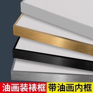 Framed Oil Painting Frame Free of Mounting Wall Hanging Frame Acrylic Framed Canvas with Oil Paintin