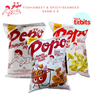 BUNDLE X 6( Popo Muruku ) Sweet &amp; Spicy / Fish / Seaweed (65gm)