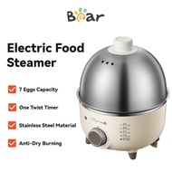 Bear Electric Food Steamer with Timer Egg Boiler Siomai Steamer Stainless Food Heater Warmer Breakfast Maker Machine Egg Cooker for Siopao and Siumai