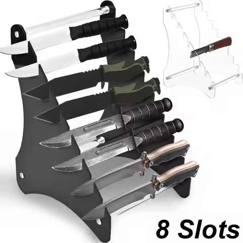 Acrylic Knife Display Stand Tactical Knife Holder Hunting Daggers Support Fixed Blade Knife Collecti