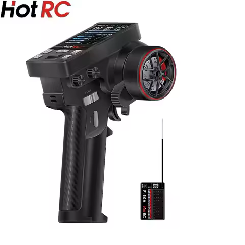 Hot RC CT-10B 10 Channel Color Screen Remote Control 2.4G 10CH Receiver Gyro For Climbing Drift Vehi