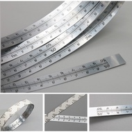 （การจัดส่งที่รวดเร็ว）เทปวัดราง Mitre แบบสองทิศทาง Self AdhesiveRuler เทปวัดเมตริกสำหรับโต๊ะ T-Track Saw งานไม้