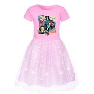 zombies4 Girl Dresses Tulle Kids Birthday Party Pageant Prom Gown Junior Bridesmaid