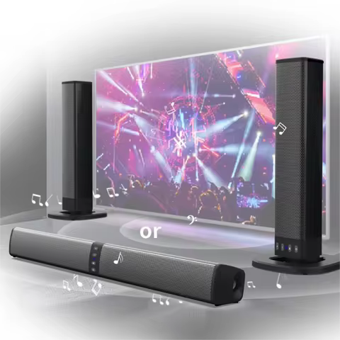 Powerful Soundbar Sound Radio Blaster Bar Audio TV PC Computer Subwoofer Wireless Home Theater Speak