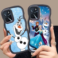 MERAH A-21 Frozen Casing for OPPO A16 A54 A54S A55 A55S A16S 5G black red Pink Case