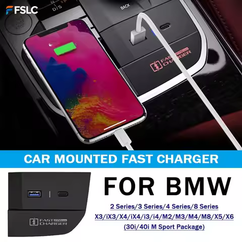 ⭐Genuine⭐CAR MOUNTED FAST CHARGER For BMW G20 G21 G22 G23 G28 i3 i4 G26 X3 G01 X4 IX3 X5 X6 G06 M8 U