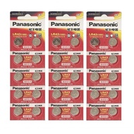 [SG] Panasonic LR43 AG12 SR43SW 186 GP86A 386 Alkaline Button Battery (30 Pieces)