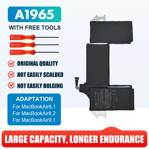 New Laptop Batteries 11.4V A1965 For Apple MacBook Air Compatible With 2018 2019 A1932 Notebook A217