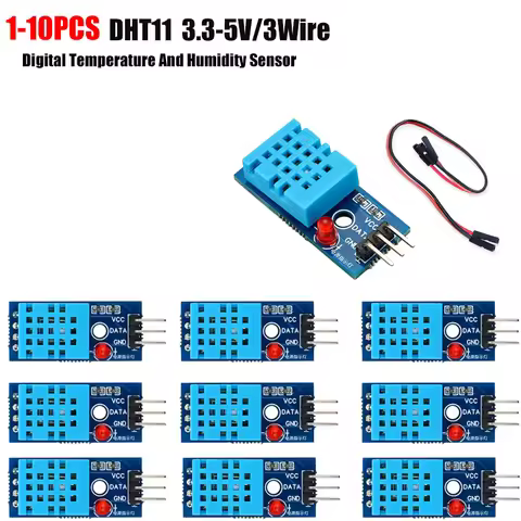 1-10pcs/Smart 3pin KY-015 DHT-11 DHT11 Digital Temperature And Relative Humidity Sensor Module + PCB