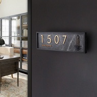 House Number Plate Address Signage Customize Printed Acrylic House Number Plate 门牌号 定制号码牌家用 E4
