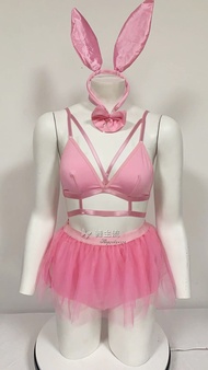 Bộ Đồ Nữ DJ Gogo Show Bar Rabbit Year Pink Skirt Set Đồ Biểu Diễn DS Performance Outfit Đồ Nữ Tính Đ