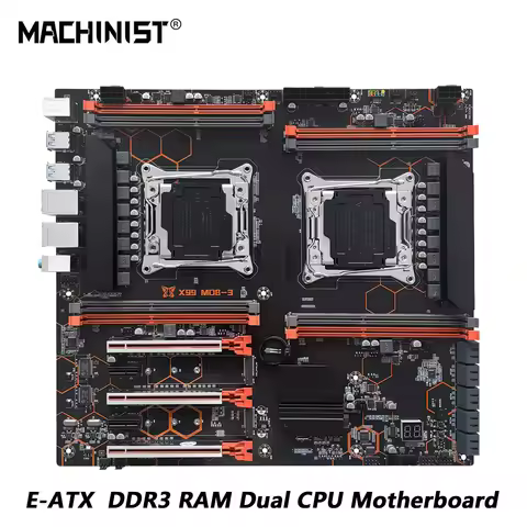 MACHINIST X99 MD8-3 Motherboard Support Dual Xeon E5 V3/V4 CPU DDR3 Memory Eight Channels SATA 3.0 U