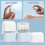 4-in-1 Bottled Travel Cosmetics Shampoo Shower Gel Full Press Head Portable Set travel kit bottle