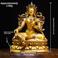 ZANGCUN | 15th Century Green Tara Figurine Interior Decorative Object