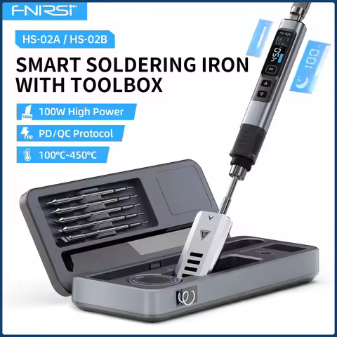 FNIRSI HS-02A/B Storage Case Smart Electric Soldering Iron Set PD100W Portable Mobile Workbench Sold