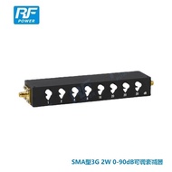 Aluminum Connection Type Shell Switch 2w3g0-90db Terminal kk Stepper Adjustable Attenuator Black But
