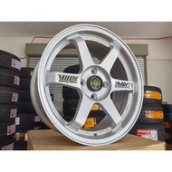 TE37 SL 16X7JJ ET38 pcd4x100 silver myvi wira alza vios City jazz
