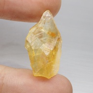 พลอย ก้อน ผลึก ซิทริน ดิบ ธรรมชาติ แท้ ( Unheated Natural Citrine ) หนัก 21.34 กะรัต