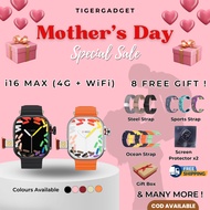 (LATEST) SMARTWATCH i16 MAX (4G + WiFi) 49MM with COMPASS -  MOTHER'S DAY SALE // 7 FREE GIFT(GAMES , VIDEO CALL)