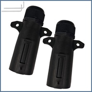 7 Way Trailer Plug 2 Pieces RV 7 Pin Trailer Plug with Ip68 Waterproof Seal Replacement Parts for Br