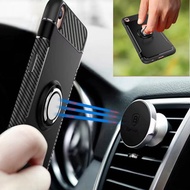 Finger Ring Holder and Magnetic Car Holde phone case For OPPO R9 R9S R11 F1 F3 Plus etc.