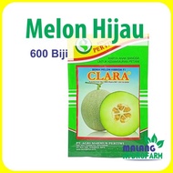 Benih Melon Hijau Clara F1 600 Biji Pertiwi Dataran Rendah Buah Bibit