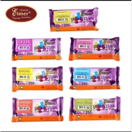 Elmer Bar Elmer Chocolate Bar/ Elmer Glaze Chocolate 250gr Elmer Strawberry/ Elmer Greentea/ Elmer W