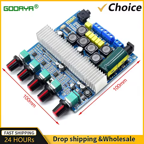 Upgraded CA3169B TPA3116 Subwoofer Amplifier Audio Board 2.1 HiFi Amplificador USB DAC Bluetooth 5.0
