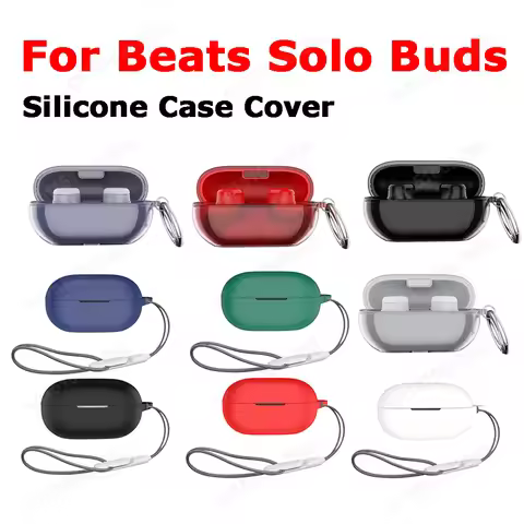 Earbuds Case Cover For Beats Solo Buds Shockproof Wireless Earphone Silicone Charging Box Cover Anti