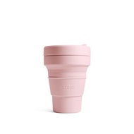 Stojo BIGGIE Cup (Stojo Cup+Straw) 16oz (475Ml) - Soft Pink Carnation