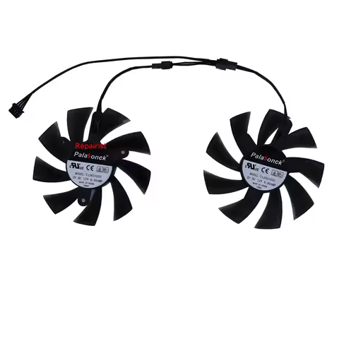 2Pcs/Set,FL8015 12VB,T129215SU,Video Card Fan,VGA Cooler,For 51Risc RX 580 8G GAMING,For SHELI 51RIS