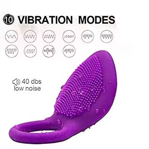Clit Man Ring Handsfree Vibrator Female Masturbation 2 In 1 Vibrator Female Vibrator Clitoris Women 