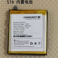CONQUEST Conquer S16 Built-in Battery Mobile Phone Board Battery 6000MAH