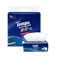 【Tempo】Tempo奢柔四層抽取式衛生紙80抽 無香(10包/串)