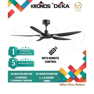 Deka Kronos Ceiling Fan With Remote Control (46 Inch) / (56 Inch) / With Light