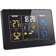 Weather Station Wireless Indoor Outdoor with Clock Digital Home Weather Thermometer Forecast Station