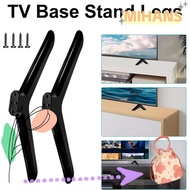 MIH TV Stand Base Mount, Universal With Screws TV Base Stand Legs,  Black TV Stand Leg Base Bracket 