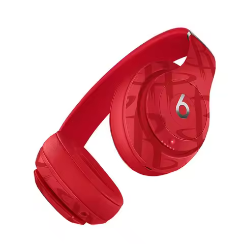 Beats Studio3 Wireless NBA Collection Houston Rockets Red Renewed Over-Ear Bluetooth Headphones with