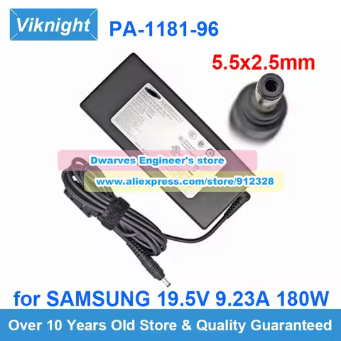 Genuine PA-1181-96 19.5V 9.23A 180W AC Adapter For Samsung Z850XAC NP850XAC NT850XAC BA44-00352A XX-