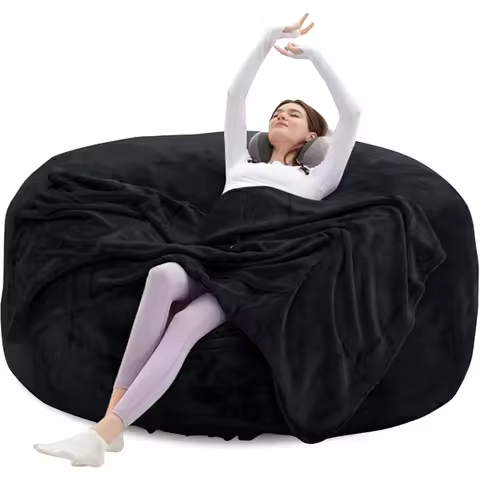 big bean bag chairs for adults，6FT，bean bag chair with filler included，memory foam chair，Removable a