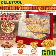 Food Warmer Display Stainless Steel Commercial Food Warmer Showcase Large Fried Chicken Egg Tart Ham