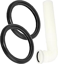 Flush Pipe Seal, Pack of 2, Replacement for 362.771.00.1, Compatible with Geberit DN40/45 mm Flush P