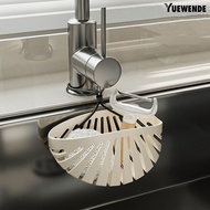 【YW】Kitchen Sink Caddy Sponge Holder Food Grade BPA Free Soap Holder Hanging Faucet Caddy with Drain