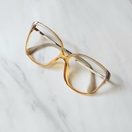 1960's Yves Chantal 西德經典 • 蜂蜜焦糖圓弧膠框古董眼鏡鏡框