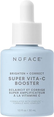 NuFACE Super Vita-C Booster - Vitamin C Face Serum + Brightening Niacinamide for Dark Spots & Even S