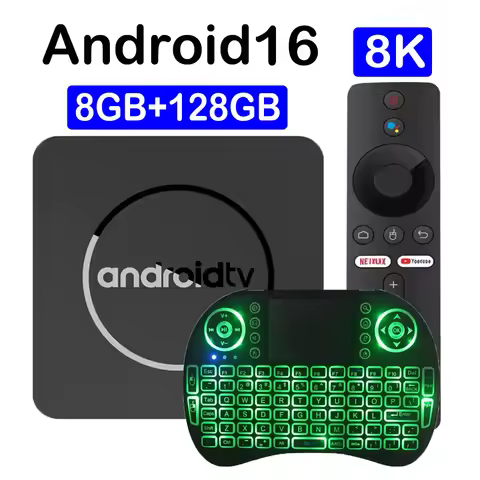 Q10 Smart TV Box Android 16 TV Box Bluetooth 6.0 8GB 128GB Allwinner H313 Dual Wifi 5G Google Assist
