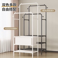 Coat Rack Landing Home Bedroom Movable Multi Functional Corner Hanging Overnight Clothes Large Rak Almari Baju Besi